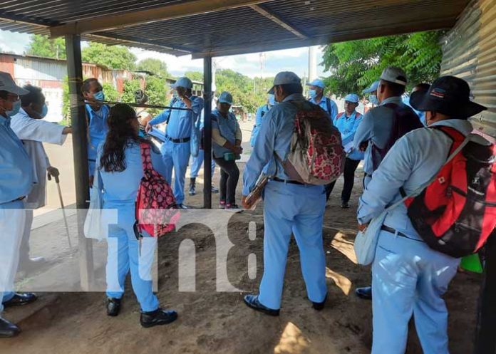 Jornada de abatización y fumigación en Managua