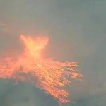¡Como sacado del infierno! Se forma enorme “tornado de fuego" en California