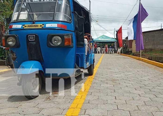 Nuevas calles adoquinadas en Diriamba