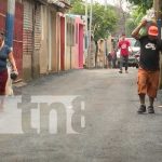 Más de 10 cuadras se están construyendo en el barrio Jorge Dimitrov, Managua Construcción y reparación de calles en el barrio Jorge Dimitrov, Managua