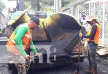 Cuatro cuadras de revestimiento asfáltico al barrio Tierra Prometida, Managua Nuevas calles para el barrio Tierra Prometida, Managua