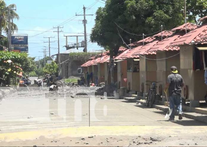 Avanza la construcción de calzada en Altagracia, Ometepe