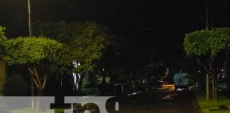 Calle donde ocurrió horrendo crimen en Chinandega