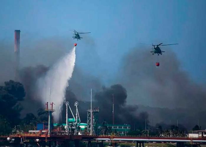 cuba1 Continúa labor de Cuba con apoyo de Venezuela y México para mitigar incendio