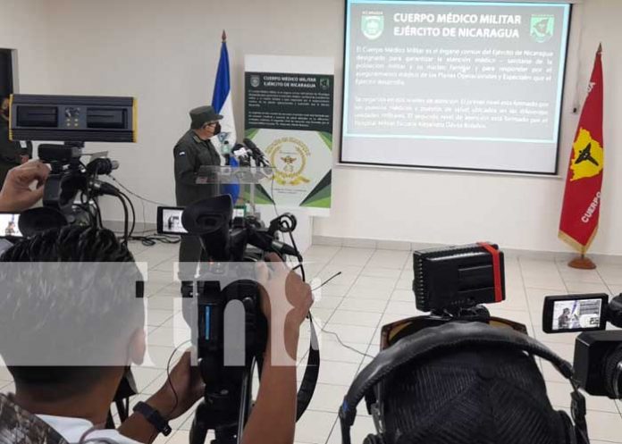 Exhibición del informe del Cuerpo Médico Militar de Nicaragua
