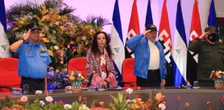 Presidente Daniel Ortega en acto del 43 aniversario de la Fuerza Aérea de Nicaragua