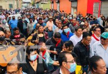 Pueblo caraceño despide al alcalde de Diriamba, Fernando Baltodano Homenaje en las calles de Diriamba para el alcalde Fernando Baltodano