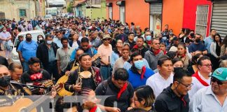 Homenaje en las calles de Diriamba para el alcalde Fernando Baltodano