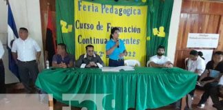 Feria pedagógica para docentes de primaria en Matiguás