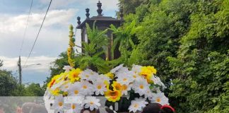 Peregrinación en Managua de Santo Domingo de Abajo