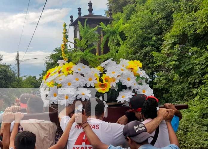 Peregrinación en Managua de Santo Domingo de Abajo
