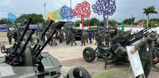 Exposición estática del Ejército de Nicaragua