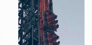 ¡De infarto! Personas quedan atrapadas en una montaña rusa en Madrid