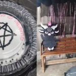 ¿Sacrificio? Madre hace fiesta ‘satánica’ para festejar el año de su bebé Realiza fiesta 'satánica' a hija para festejar su primer año