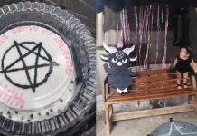 ¿Sacrificio? Madre hace fiesta ‘satánica’ para festejar el año de su bebé Realiza fiesta 'satánica' a hija para festejar su primer año