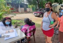 Más de cinco especialidades médicas en feria de Batahola Norte Feria de salud en el barrio Batahola Norte, Managua