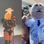 Golpean a Lady Gaga con peluche de Dr. Simi en pleno concierto Arrojan peluche demasiado fuerte y golpean a Lady Gaga