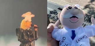 Arrojan peluche demasiado fuerte y golpean a Lady Gaga