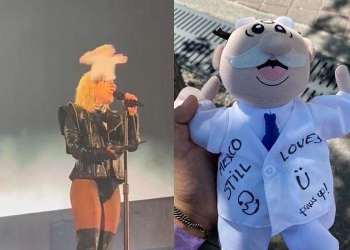 Arrojan peluche demasiado fuerte y golpean a Lady Gaga
