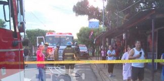 Incendio en una bodega ubicada en el barrio El Paraisito, Managua