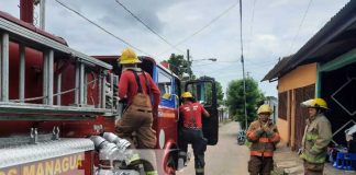 Incendio en una vivienda del barrio Hialeah, Managua