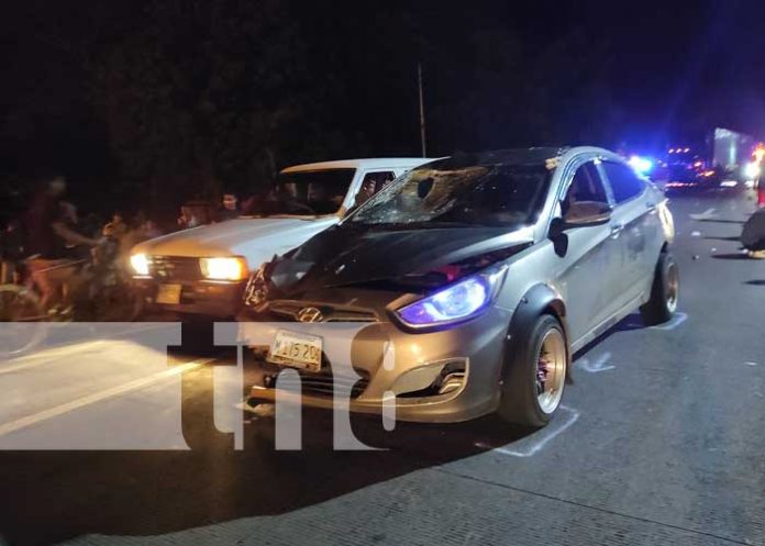 Foto: Escena de accidente de tránsito en Nicaragua / TN8