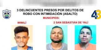 Tras las rejas 12 delincuentes de alta peligrosidad en Jinotega