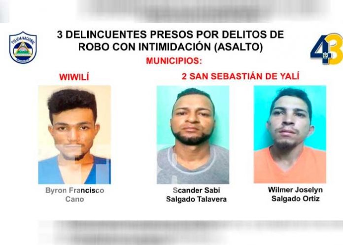 Tras las rejas 12 delincuentes de alta peligrosidad en Jinotega