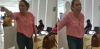 La clienta provocó daños a la sucursal de México