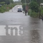 Fuertes lluvias en Matiguás: Casas afectadas por desborde del Río Quirragua Afectaciones por lluvias en una comunidad de Matiguás