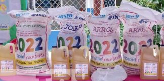 Distribución de la merienda escolar en colegios de Tipitapa