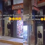 «De infarto» Mujer iba a ‘moteliar’ y miró a su hombre salir de un cuarto A punto de entrar salió su marido con otra mujer