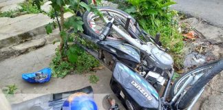 Accidente de tránsito en zona del antiguo estadio de béisbol en Managua