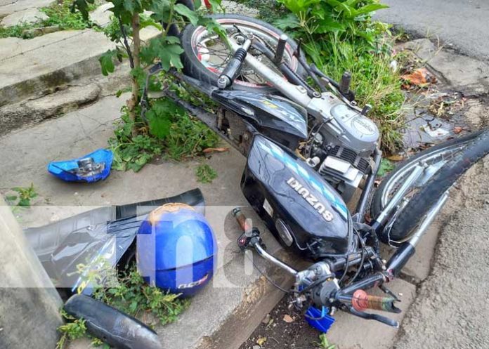 Accidente de tránsito en zona del antiguo estadio de béisbol en Managua