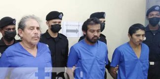 Presentación de delincuentes y presuntos asesinos en Bluefields