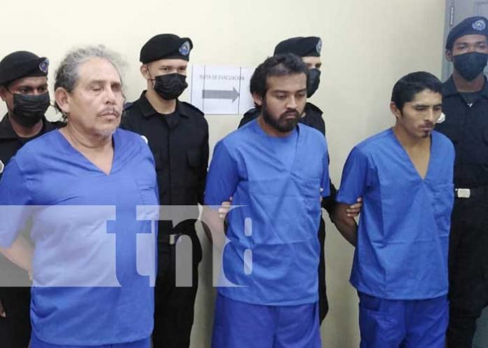Presentación de delincuentes y presuntos asesinos en Bluefields