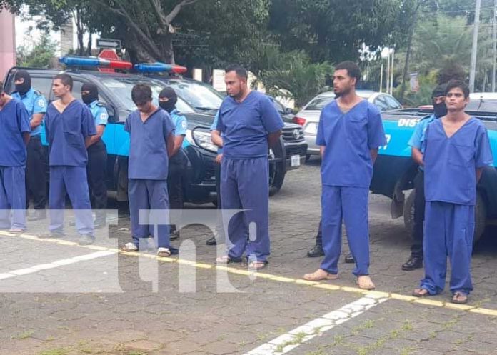 Sujetos presos en Nicaragua por presuntamente cometer distintos delitos