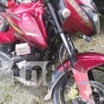 Motorizado se raja la cara tras accidente de tránsito en Río Blanco Escena de accidente de tránsito en Río Blanco