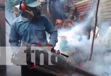 Jornada de fumigación contra el dengue en Rivas