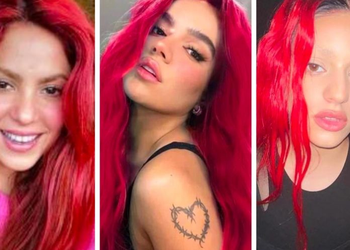 rojas2 Karol G logra que el cabello rojo vuelva en farándula
