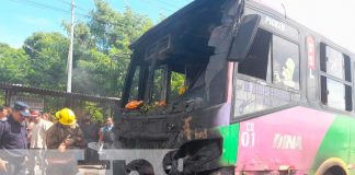 Policía Nacional se presentó al Roberto Huembes