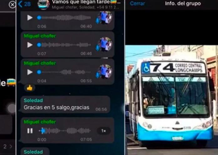 Gran idea de chofer al crear grupo de WhatsApp