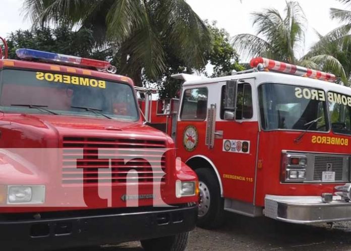 Inauguración de estación de bomberos en San Jorge, Rivas