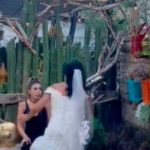 ¡Por atrevida! Le zampan pastelazo por meterse en la boda de su «comadre» ¡Por atrevida! Le zampan pastelazo por meterse en la boda de su "comadre"