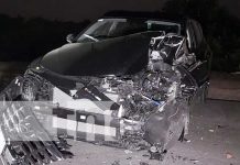 Escena de accidente de tránsito en Carretera Panamericana Norte, Tipitapa