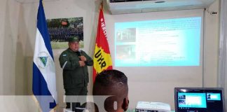 Conferencia de prensa del UHR del Ejército de Nicaragua