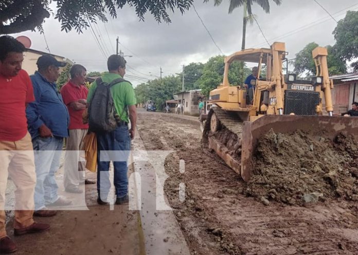 Entregan 200 metros de sitio para construcción de calles en Muy Muy, Matagalpa