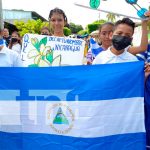 Estudiantes de Managua participan en desfile en saludo al mes patrio Estudiantes de Managua participan en desfile en saludo al mes patrio
