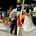 ¿No hay luna de miel? Recién casados virales por caer en el alcoholímetro