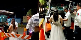 ¿No hay luna de miel? Recién casados virales por caer en el alcoholímetro
